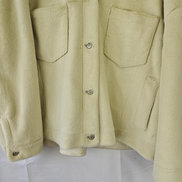 We The Free Cozy Opal Swing Button Up Faux Fur Jacket Size Small Women's - Picture 7 of 16